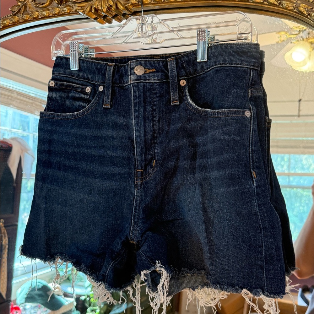 Madewell Curvy Denim Blue High Rise Women's Shorts